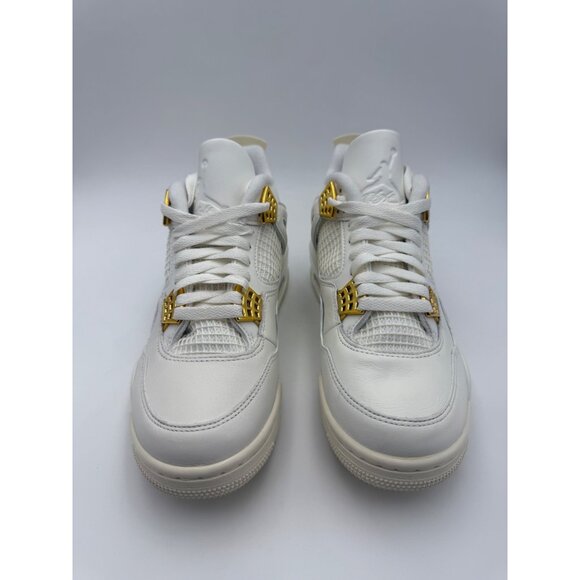 Size 7 - Air Jordan 4 Retro Metallic Gold (Women's) - Picture 2 of 10
